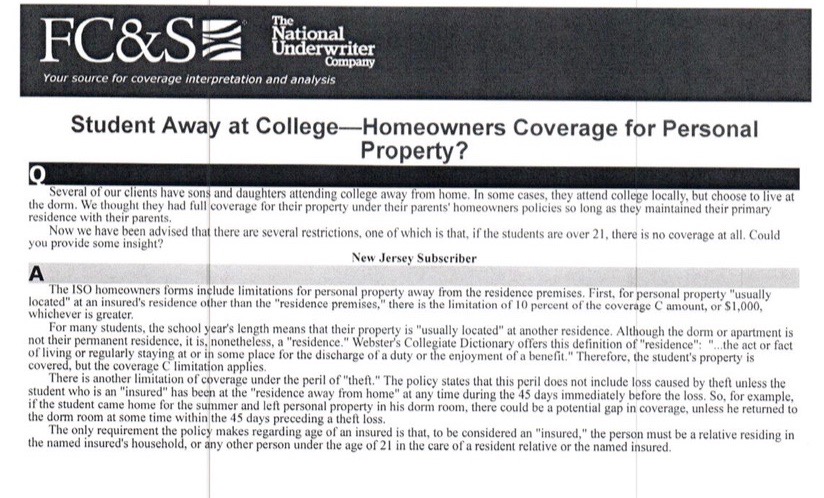 college students insurance